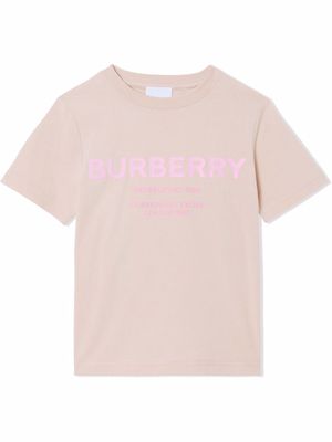 Burberry Kids Horseferry-print short-sleeve T-shirt - Pink