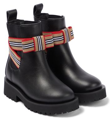 Burberry Kids Leather ankle boots