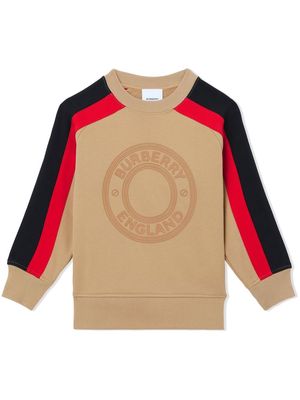 Burberry Kids logo-embellished sweatshirt - Neutrals