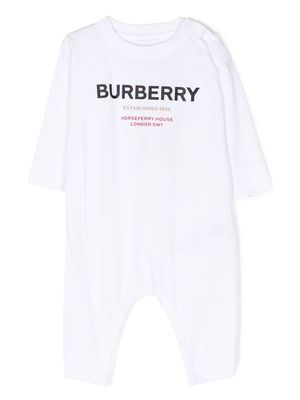 Burberry Kids logo-print cotton body - White