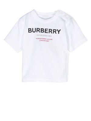 Burberry Kids logo-print T-shirt - White