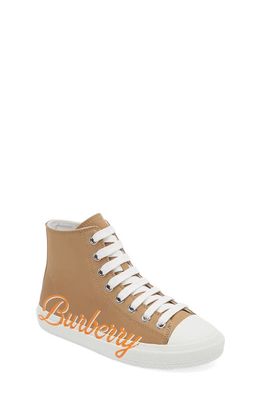 burberry Kids' Mini Larkhall High Top Sneaker in Archive Beige