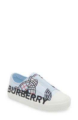 burberry Kids' Montage Print Slip-On Sneaker in Pale Blue