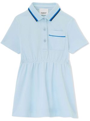 Burberry Kids Piqué polo shirt dress - Blue