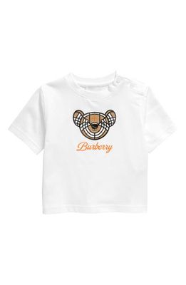 burberry Kids' Roscoe Cotton Graphic Tee in White