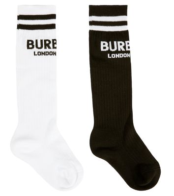 Burberry Kids Set of 2 cotton-blend socks