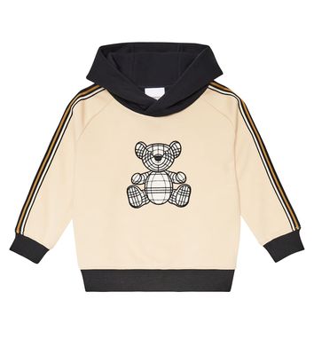 Burberry Kids Thomas Bear embroidered cotton hoodie