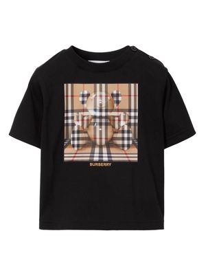 Burberry Kids Thomas Bear-print cotton T-shirt - Black