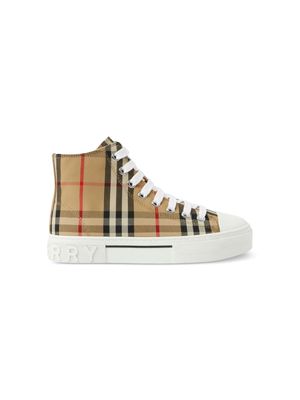 Burberry Kids Vintage Check canvas sneakers - Neutrals