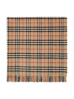 Burberry Kids Vintage Check cashmere blanket - Brown