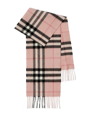 Burberry Kids Vintage-check cashmere scarf - Pink
