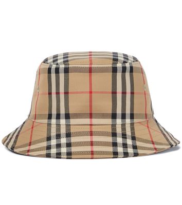 Burberry Kids Vintage Check cotton-blend bucket hat