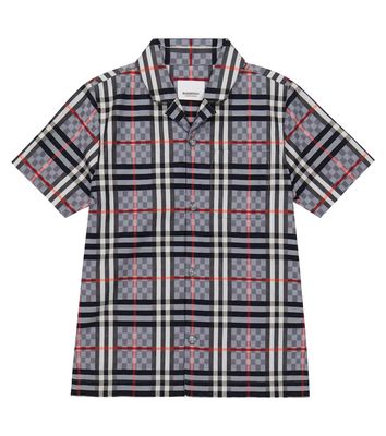 Burberry Kids Vintage Check cotton-blend shirt