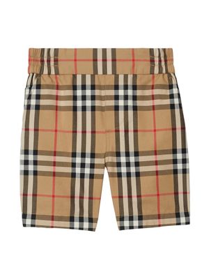Burberry Kids Vintage Check cotton shorts - Brown