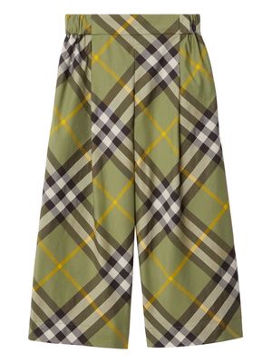 Burberry Kids Vintage Check cotton trousers - Green