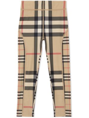 Burberry Kids Vintage Check-pattern leggings - Neutrals