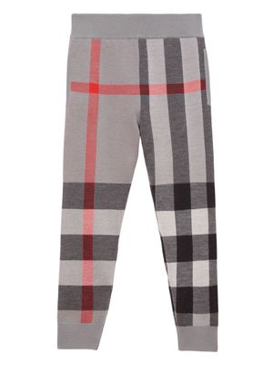 Burberry Kids vintage-check print wool trousers - COOLCHRCOALGRY IP CH