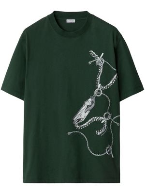 Burberry Knight Hardware cotton T-shirt - Green