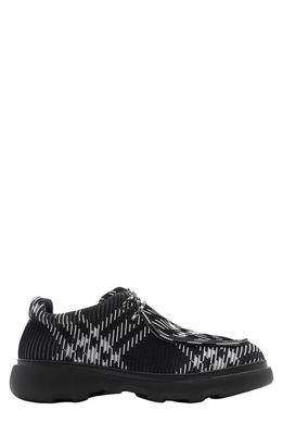 burberry Knit Creeper Derby in Black Ip Check