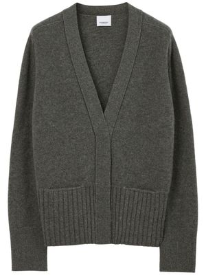 Burberry knitted V-neck cardigan - Grey