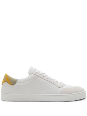 Burberry lace-up leather sneakers - White