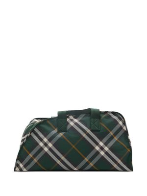 Burberry large Shield check-pattern duffle bag - Green