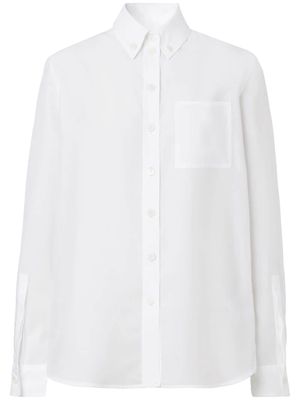 BURBERRY Location-print shirt - White