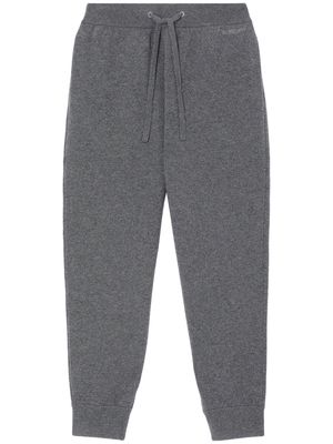Burberry logo-embroidered track pants - Grey