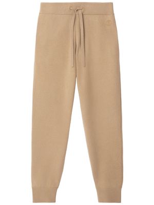 Burberry logo-embroidered track pants - Neutrals