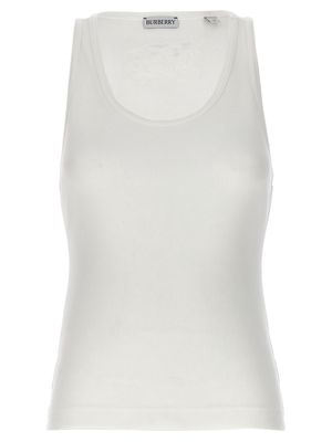 Burberry Logo Embroidery Tank Top