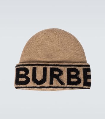 Burberry Logo intarsia cashmere beanie