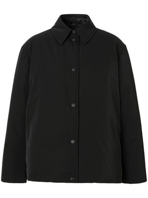 Burberry logo-patch reversible puffer jacket - Black