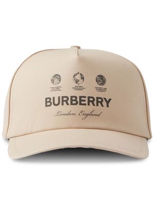 Burberry logo-print baseball cap - Neutrals