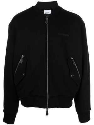 Burberry logo-print bomber jacket - Black