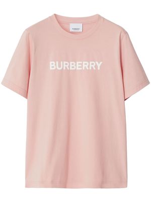 Burberry logo-print cotton T-shirt - Pink