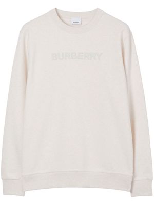 Burberry logo-print detail sweatshirt - White