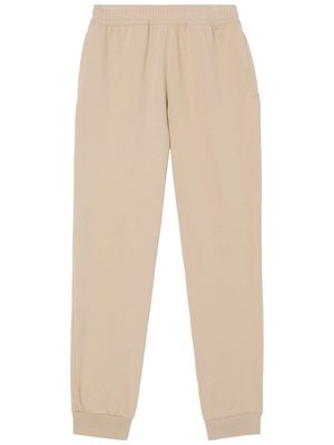 Burberry logo-print stretch-cotton track trousers - Neutrals