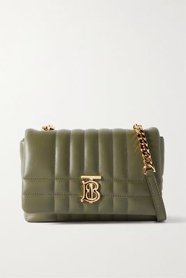 Burberry - Lola Mini Quilted Leather Shoulder Bag - Green