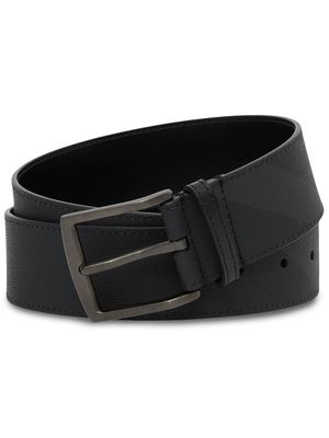 Burberry London Check leather belt - Black