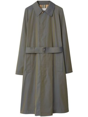 Burberry long cotton car coat - Grey