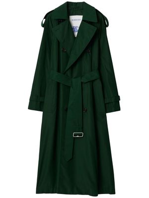 Burberry long silk trench coat - Green