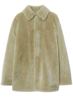 Burberry long-sleeve shearling jacket - Neutrals