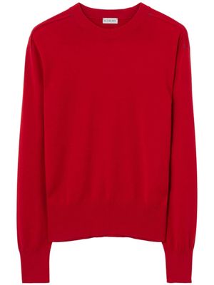 Burberry long-sleeve wool jumper - Red