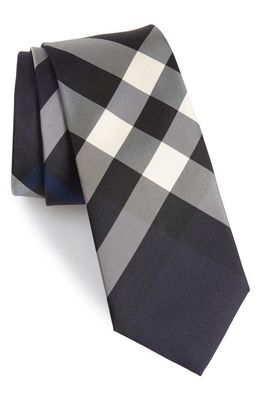 burberry Manston Exploded Check Silk Tie in Blue