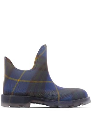 Burberry Marsh checked rubber ankle boots - Blue