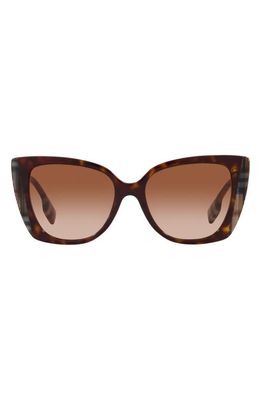 burberry Meryl 54mm Gradient Cat Eye Sunglasses in Brown Grad