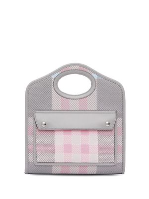 Burberry mini knitted checked Pocket bag - Grey