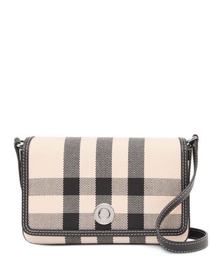 Burberry mini Penny checked bag - Black