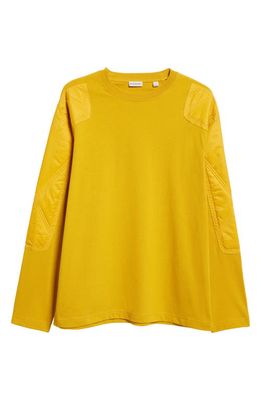burberry Mixed Media EKD Embroidered Sweatshirt in Pear