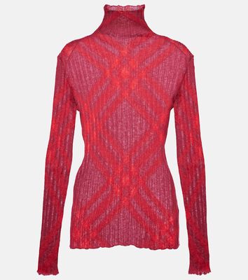 Burberry Mohair-blend turtleneck sweater